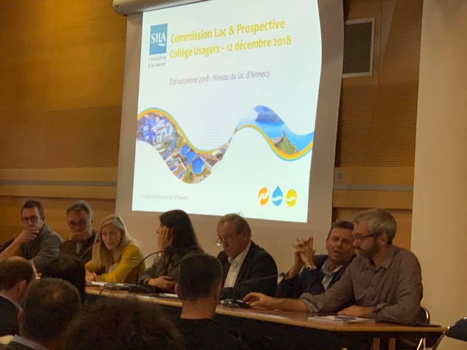 College des usagers SILA - Baisse du niveau du lac Annecy 2018